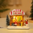 thumbnail image 2 of Luz de Noche Música Casa de Nieve Decoraciones Navideñas Decoración Alféizar de la Ventana Regalos Navideños B, 2 of 8
