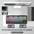 thumbnail image 3 of ATTACK SHARK M87 80% Wireless Gaming Keyboard,87 Keys TKL Mechanical Feeling SA PBT Keyboard, Bluetooth 5.0/2.4Ghz Dual Mode Pc Gaming Keyboards for Silent Office/Gaming(Moon night), 3 of 9