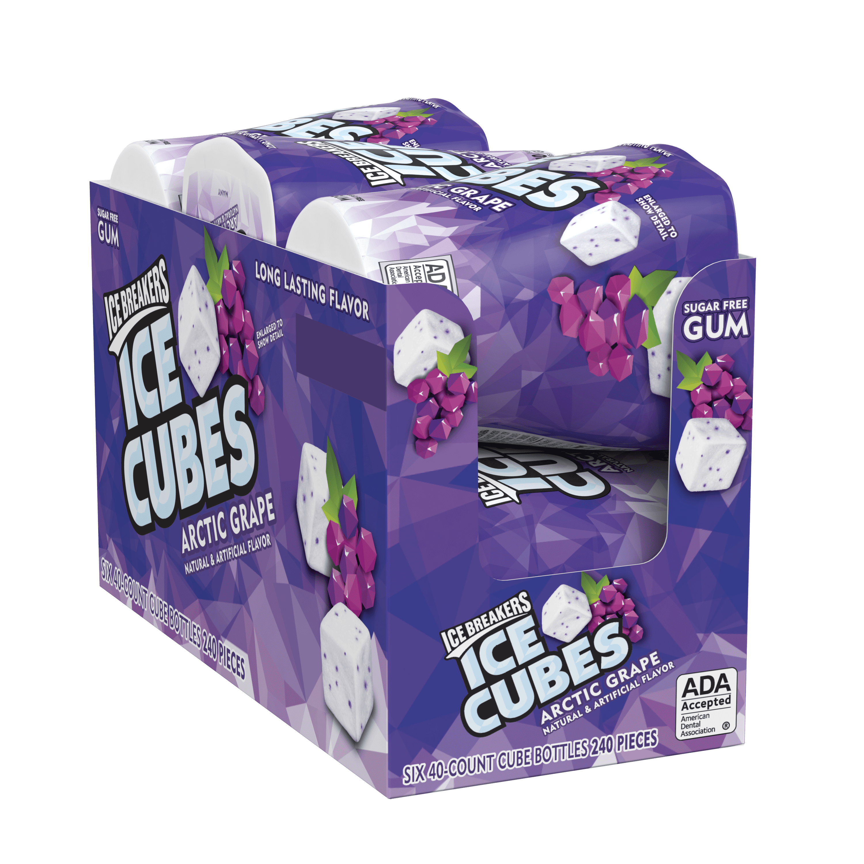 Ice Breakers Ice Cubes, Arctic Grape Gum, 3.24 Oz., 6 Ct.