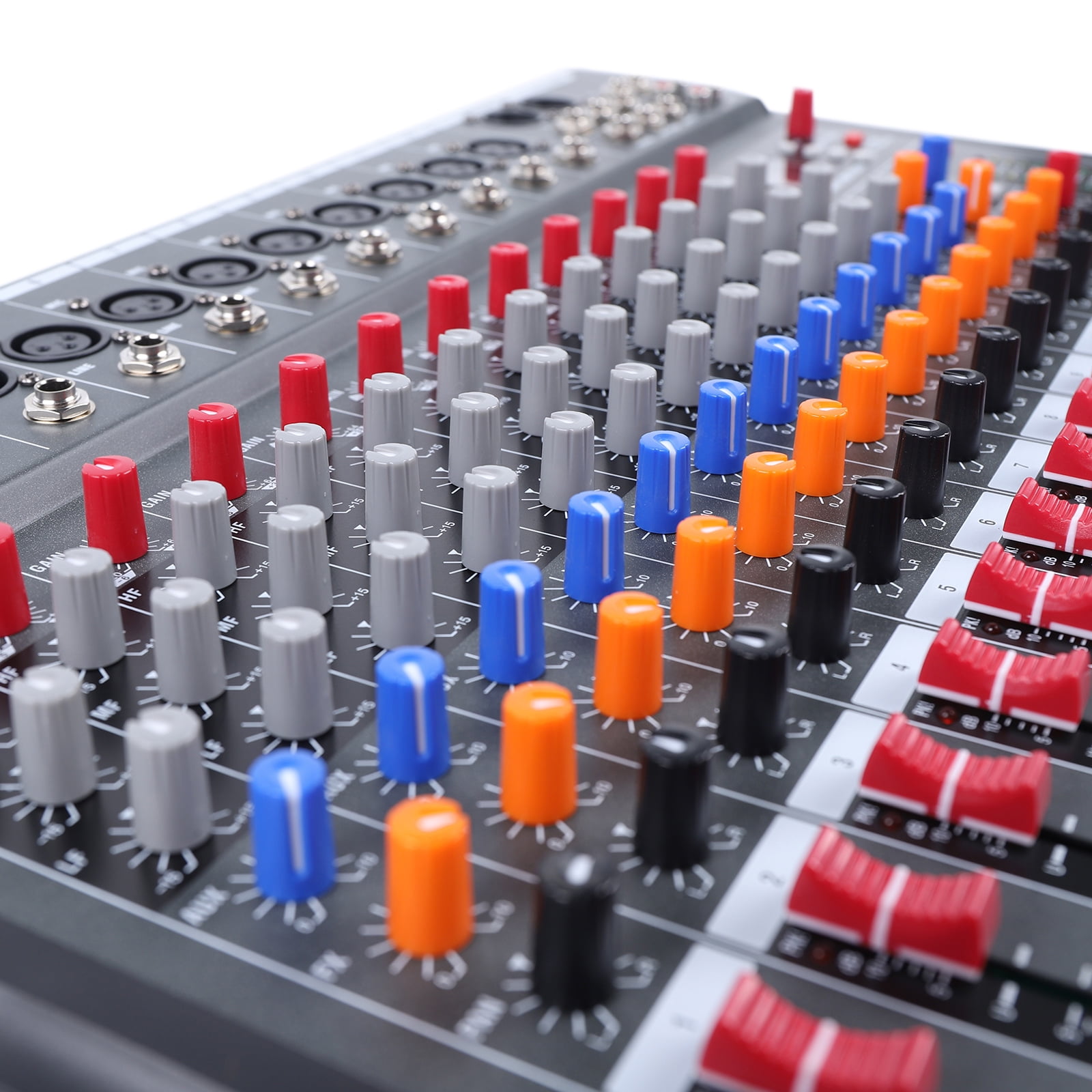 12 Channel Professional Live Studio Audio Mixer Power Mixing Console Sound for Home KTV, Band/Stage Performances, Campus Activities, Conferences, Bars, Music Dining Bars