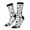 3 Black, variant on Black Footprints Print Adult Socks for Men & Women,Calf Socks, Ankle Socks,Boots Socks,Breathable Casual Sock,Unisex Crew Socks