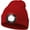 Red, variant on LED Beanie Hat with Light, Unisex Rechargeable LED Headlamp Hat, Warm Knit Hat, Head Light for Outdoor Dog Walking,Gifts for Men Women Dad