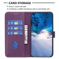 thumbnail image 4 of SaniMore Case for iPhone 15 Pro (6.1" 2023), PU Leather Flip Folio Book Protective Cover with Cash Pocket Magnetic Clasp Credit Card Holder Kickstand Men Women TPU Shockproof Wallet Shell, Purple, 4 of 11