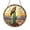 Acrylic 3.5 Inch, variant on Desert Eagle Stained Glass Suncatcher, Bird Window Hanging Decor with Cactus Scene, Round Glass Art Panel for Home Decoration, Southwestern Landscape Gift for Nature Lovers
