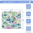 thumbnail image 5 of GZHJMY Flowers Watercolor Face Wash Towel Cotton Towel Soft Cleansing Hand Towel Reusable 12 * 12in, 5 of 7
