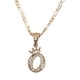 thumbnail image 2 of Cadena y dije de brillos con corona de oro laminado letra O, 2 of 7