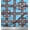Light Blue, variant on Soimoi Blue Cotton Duck Fabric Square Geometric Print Fabric by the Yard 42 Inch Wide