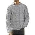 thumbnail image 1 of TIMIFIS Pull Col Rond pour Hommes Doux Décontracté Classique avec Tricot Côtelé - Automne/hiver, 1 of 2