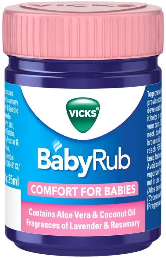 Vicks BabyRub Soothing Vapour Ointment for Babies (25 ml 0.85 oz