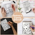 thumbnail image 5 of Netecom Time To Chill Coloring Book Spiral Bound For Adults, A5 Wooden Cover, 30 Delightful Coloring Pages of Chill Moments for Stress Relief and Relaxation, 5 of 6