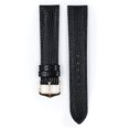 thumbnail image 2 of Hirsch Rainbow Lizard Embossed Grain Leather Watch Strap - Black - M - 14mm - Shiny Silver Buckle - Bonded Leather Band, 2 of 8