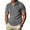 Gray, variant on Men's Polo Shirts 4XL Big And Tall Under $10 Solid Color Half Zipper Pullover Turn Down Collar Vertical Short Sleeve Shirt Undershirt