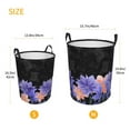 thumbnail image 4 of ZICANCN Watercolor Floral Motif Laundry Basket Organizer, Dirty Clothes Hamper for Bathroom Kids Girls Boys Laundry Hamper Small, 4 of 7