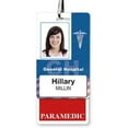thumbnail image 2 of PARAMEDIC Vertical Badge Buddy with Red Border by Specialist ID, Sold Individually, 2 of 2
