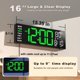 thumbnail image 2 of Reloj JALL con temporizador digital RGB para montaje en pared, 16 pulgadas, verde y blanco, 2 of 9