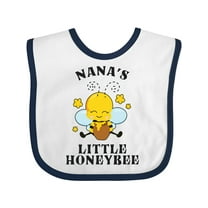 Inktastic Cute Bee Nana's Little Honeybee with Stars Boys or Girls Baby Bib