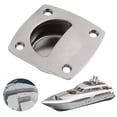 thumbnail image 4 of Marine Flush Lifting Handle, Easy And Quick Installation Mirror Polished Finish Easy Grasp Rectangular Grip  for Boat Deck for Yachts Fishing Boats, 4 of 7