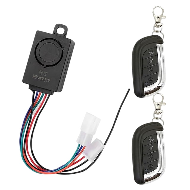 Sistema avanzado de alarma para motocicletas con mando a distancia y arranque con una sola llave para scooters y motos