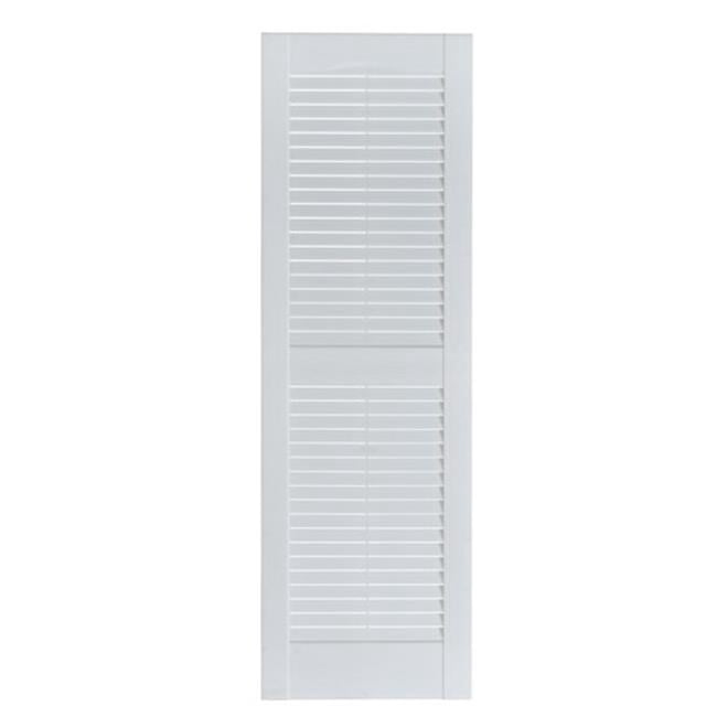 Volet Décoratif Extérieur à Persiennes Premier, Peinturable - 15 x 35 Po