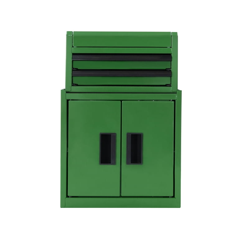 Hyper Tough Mini Tool Cabinet, 11.6-inch Steel Storage, Green