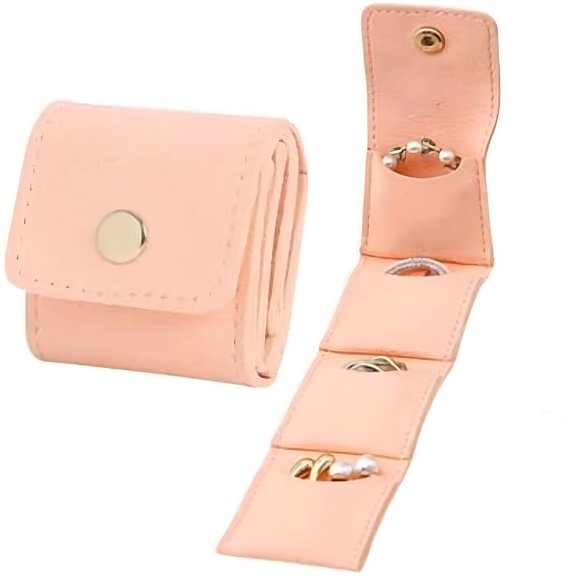 GASTROPOD 2026 New Mini Travel Jewelry Bag, Foldable Portable Jewelry Organizer with Buckle, Velvet-Lined Jewelry Case for Earrings, Rings, Necklaces
