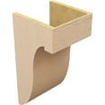 thumbnail image 5 of 12"W x 12"D x 24"H Wide Del Monte Rough Cedar Woodgrain TimberThane Corbel, Primed Tan, 5 of 6