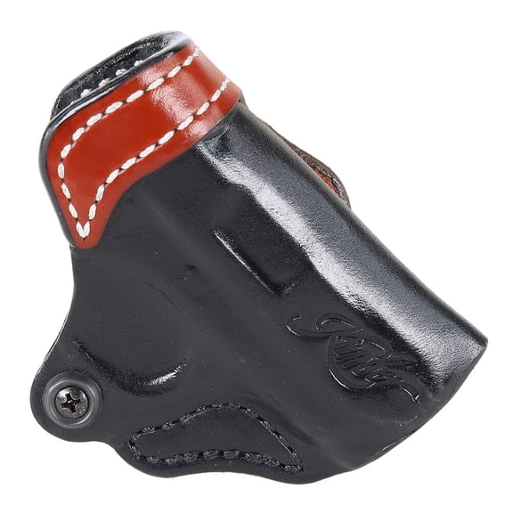 Kimber Micro 380 Crossdraw RH Holster, Tan/Black, Premium American Cowhide, Adjustable Tension, Fits 1.5" Belts, For Micro .380 ACP Firearms (4000257)