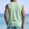 thumbnail image 5 of Men's Solid Color V Neck Tank Top Chest Pocket Sleeveless Casual Summer Beach Vacation Athletic Vest, XL, 5 of 9