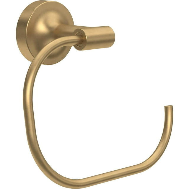 Vallaes VOI46-BB Anneau Porte-Serviette Rond Ouvert Accessoire de Bain en Or Satiné Moderne