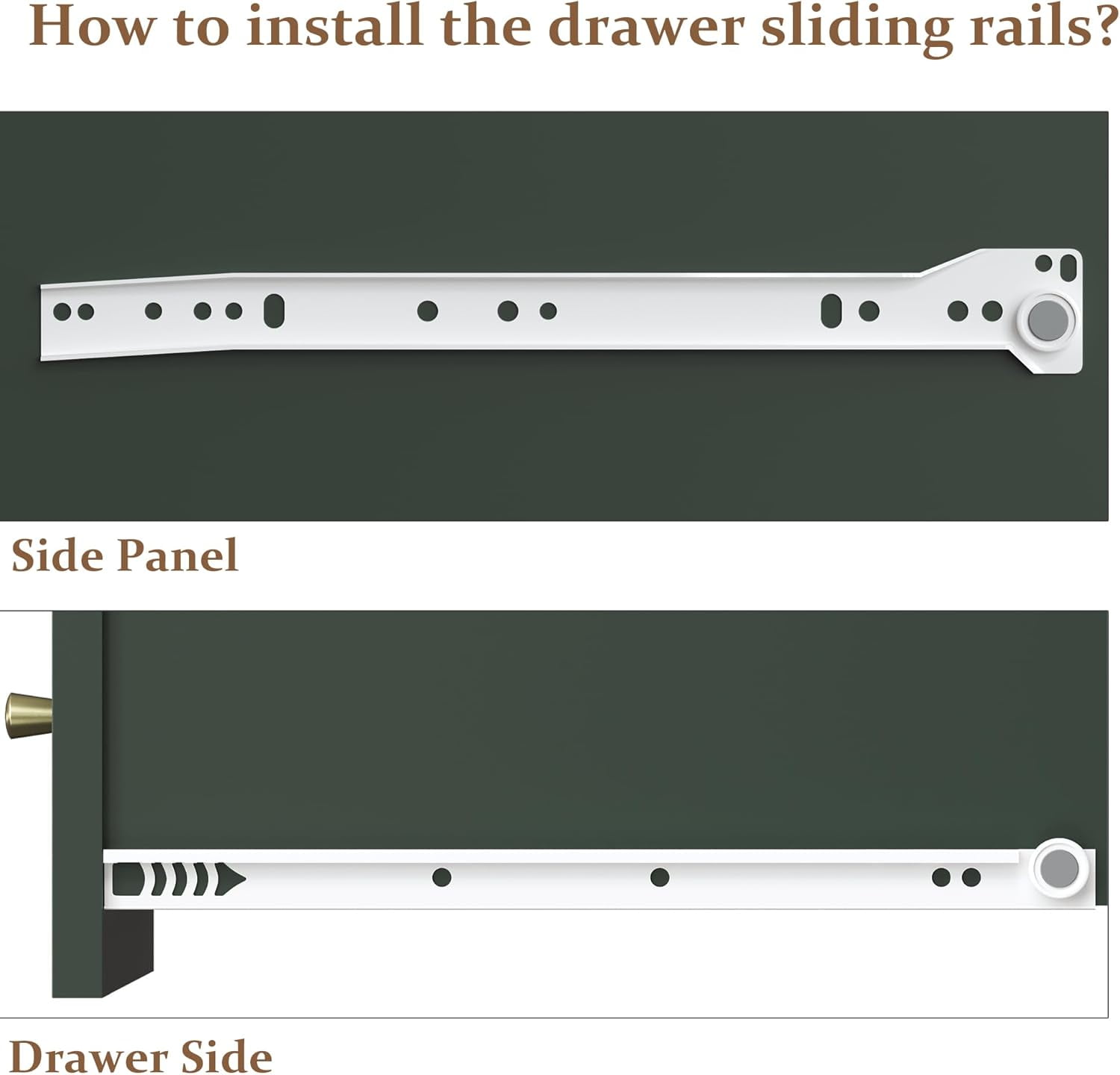 Mayincolor Fluted 3-Drawer Dresser Set of 2, Green Wood Chest for Bedroom & Living Room