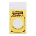 thumbnail image 2 of Bolsa de galletas, 100 unidades/paquete, bonita bolsa de plástico para dulces, para bodas, fiestas, diseño revolucionario, 2 of 5