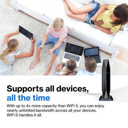 Linksys - Dual-Band AX1800 WiFi 6 Router