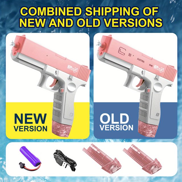 M1911 Electric Water Gun - High-Quality Rechargeable Kids Toy With Large Water Capacity For Summer Games And Fun