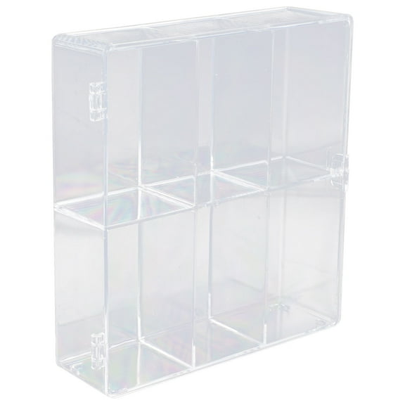 Monyance Compartment Display Boxes Clear Display Case for Toys and Figures with Compartments(8.27X7.87X2.36Inches)