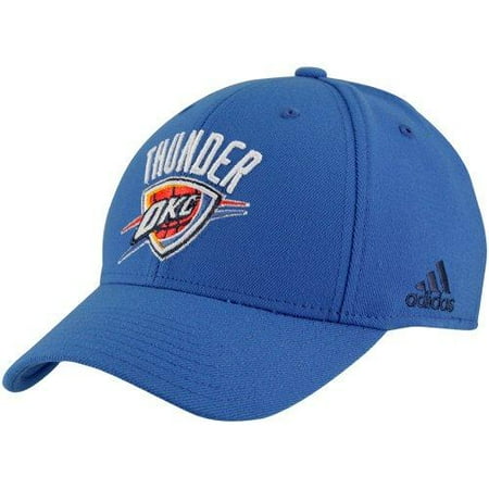 Flex Fit Pinstripe Hat - Adidas NBA Oklahoma City Thunder Flex Fit Hat, OSFM
