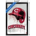 thumbnail image 3 of MLB Cincinnati Reds - Drip Helmet 22 Wall Poster, 14.725" x 22.375" Framed, 3 of 5