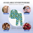thumbnail image 7 of KLL Hawaii Palms Sleepwear Mens Flannel Pajamas,Long Cotton Pj Set, 7 of 7