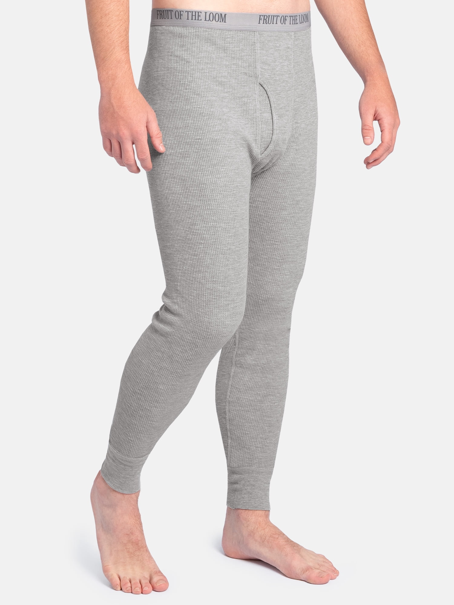 Fruit of the Loom Men's Slub Waffle Thermal Underwear Bottom, Sizes S-5XL