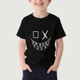 thumbnail image 2 of Piuwrlz 2/3T Boys Short T-Shirts Sleeve Toddler Graphic Shirts Tops Boy Graphic Shirts Crew Neck Pullover T Shirts Black Size 4-5 Years, 2 of 6