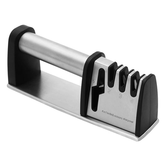 Hemoton Household Scissor Sharpener Desktop Cutter Sharpener Ergonomic Sharpening Tool