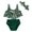 Green, variant on FRSASU Clearance Toddler Baby Girls Summer Swimsuit Leaf Pattern Swimsuit Set