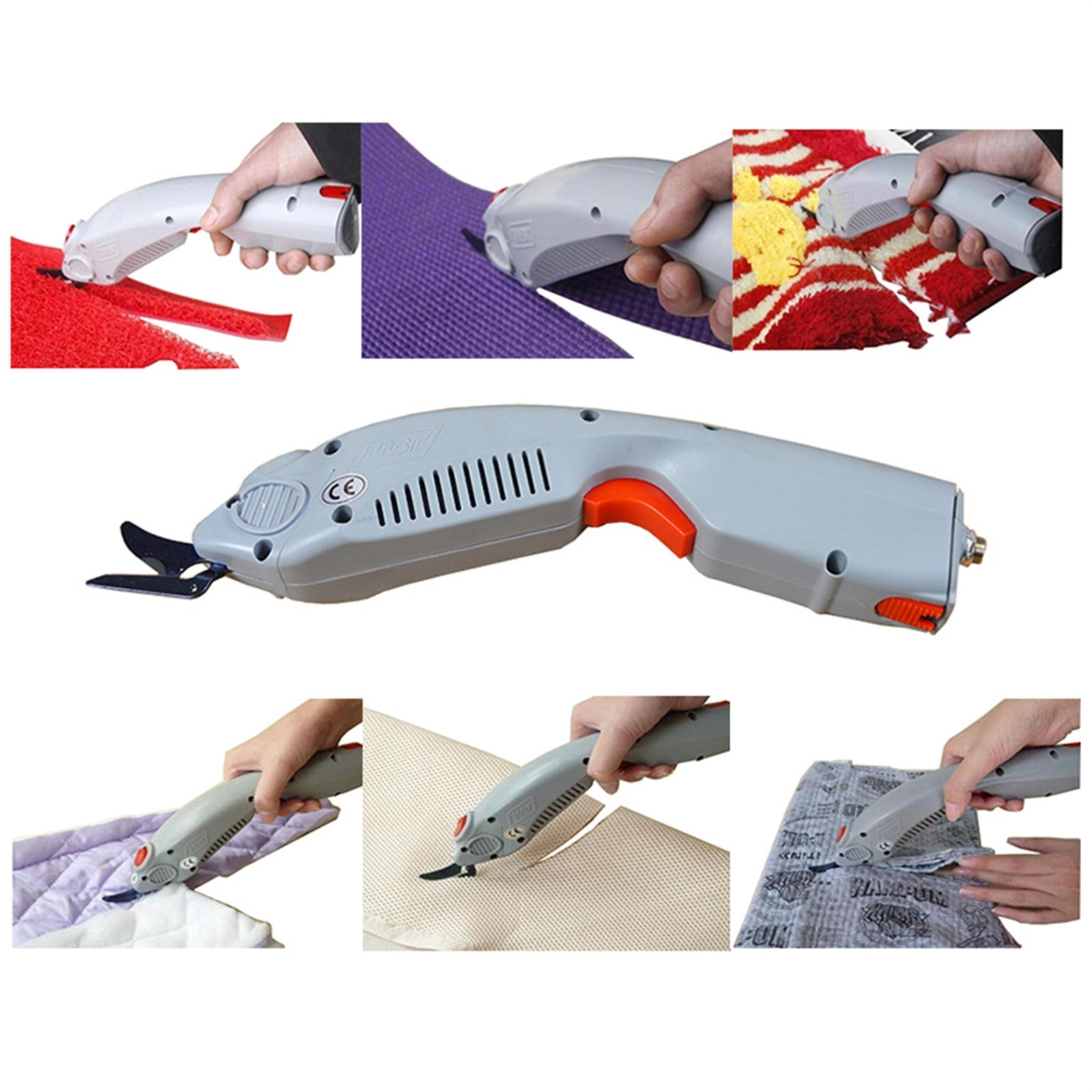 Electric Fabric Scissors Electric Wool Shears Thermal Underwear Clipper Textile Cloth Cutter Tool No Battery ,Multiple Speeds