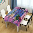 thumbnail image 4 of Yayeee Tablecloths 60" x 60" Rectangle Wrinkle Resistant Party Table Cover, Purple Window Scene, 4 of 8