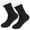 Black, variant on WREESH Unisex Long Socks Running Socks Winter Warm Double-Faced Fleece Bed Non Slip Slipper Floor Socks Hot Pink