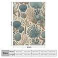 thumbnail image 4 of COMIO Nautical Coastal Blanket Starfish Seashell Coral Beach Themed Throw Blankets Gifts for Adults Sea Ocean Theme Lightweight Soft Cozy for Sofa Couch Bed Room Birthday Decor, 4 of 6