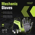 thumbnail image 6 of HANDLANDY Fingerless Work Gloves for Men Utility Padded Half Finger Driving Working Gloves, 6 of 7