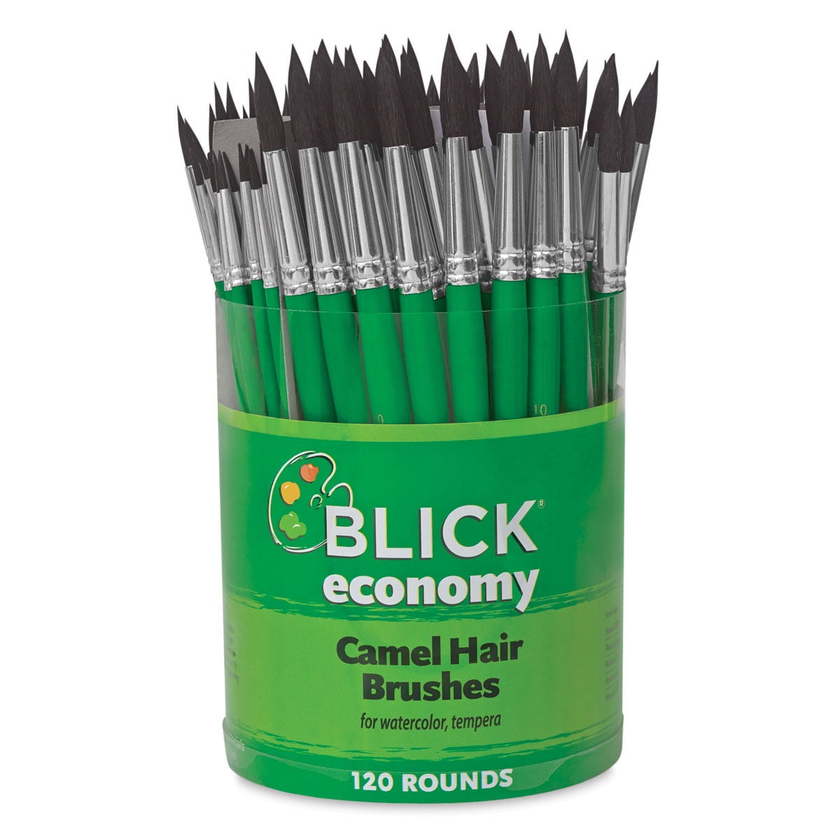 Blick Economy Camel Brush Set - Rounds, Set of 120