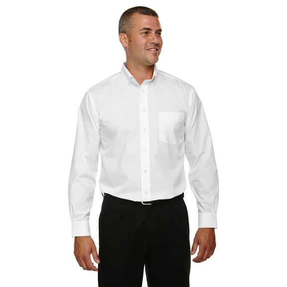 D620 Men's Crown Collection Solid Broadcloth - White - 5X-Large