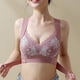 thumbnail image 2 of Gibobby Sujetador sin anillo de para mujer, ropa interior de, sujetador deportivo transpirable de realce para dormir Brasier estraple para mujer(Rosa,XXL), 2 of 5