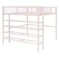 thumbnail image 6 of Juiluna Full Size Metal Loft Bed With 4-Tier Shelves Storage Space Staircase Loft Bed Frame Easy Assembly Slat Mattress Foundation Loft Bed For Bedroom Boys Girls Room, 6 of 9